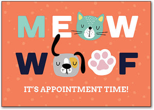 Meow Woof Postcard