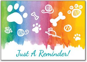 Color Wash Pets Postcard