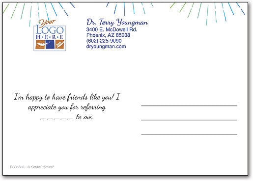 Shine Bright Thank You Postcard