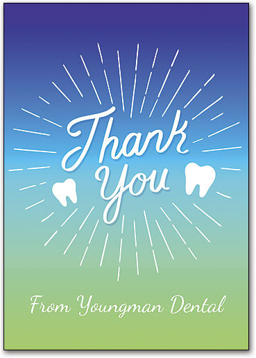 Shine Bright Thank You Postcard