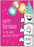Aligned Birthday Customisable Postcard