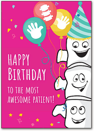 Aligned Birthday Customisable Postcard