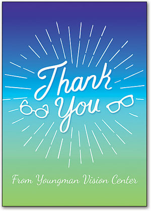 Bright Vision Thank You Customisable Postcard
