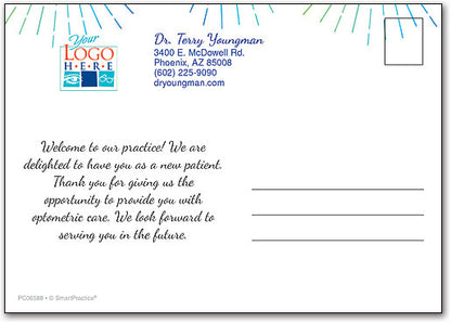 Bright Vision Welcome Customisable Postcard