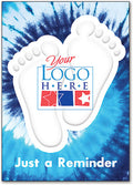 Tie Dye Feet Postcard