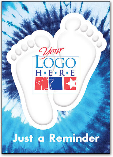 Tie Dye Feet Postcard