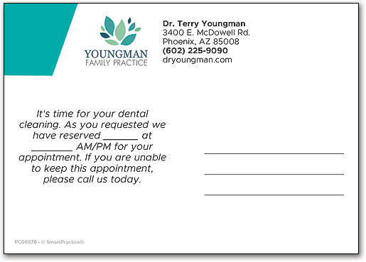 Block Reminder Color Selection Postcard