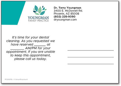 Block Reminder Color Selection Postcard
