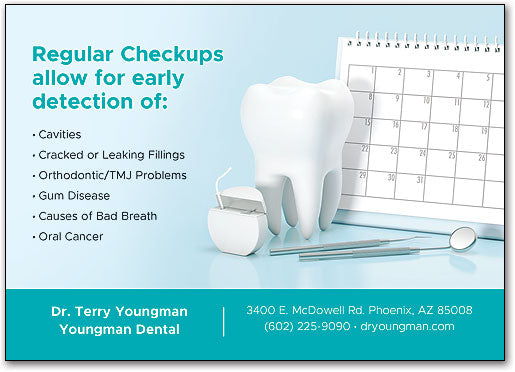 Regular Checkups Colour Selection Postcard