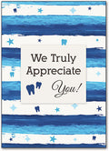 Cool Stripes Thank You Postcard