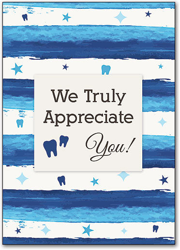 Cool Stripes Thank You Postcard