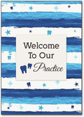 Cool Stripes Welcome Postcard