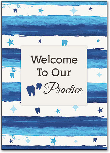 Cool Stripes Welcome Postcard