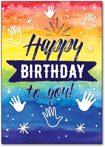 Chiro Confetti Birthday Postcard