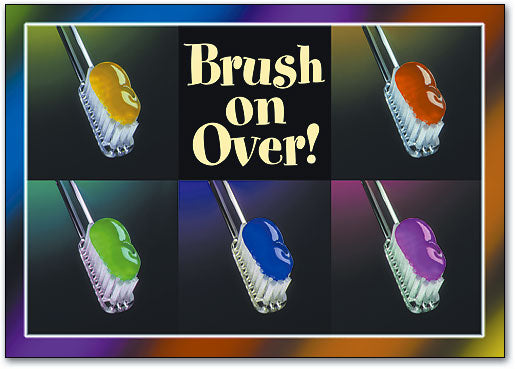 Brush on Over Postcard