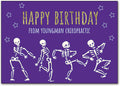 Dancing Bones Birthday Postcard