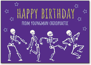 Dancing Bones Birthday Postcard