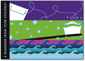 Floss, Brush, Rinse Postcard