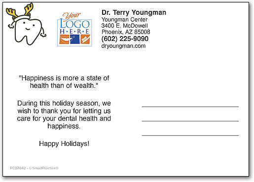 Reindeer Teeth Postcard
