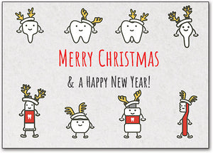 Reindeer Teeth customisable Postcard