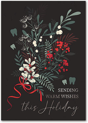 Holiday Bouquet Deluxe Postcard