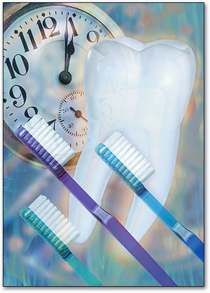 A Time to Brush Postcard