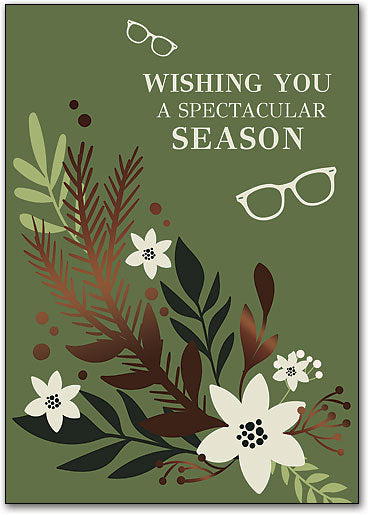 Glasses And Florals Postcard