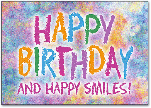 Birthday/Happy Smiles Postcard