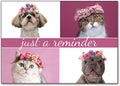 Flower Crowns Customisable Postcard