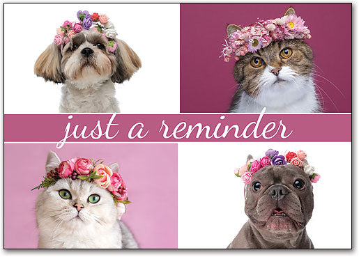 Flower Crowns Customisable Postcard