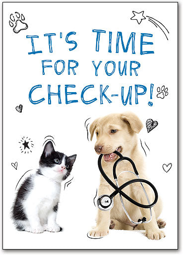 Playing Vet Postcard