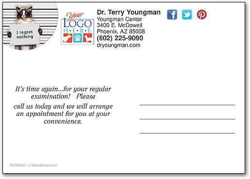 Wanted Pets Postcard