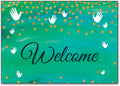 Dots and Hands Welcome Customisable Postcard