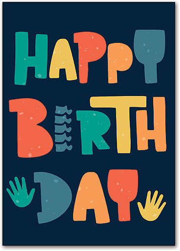 Bold Birthday Postcard