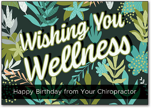 Wellness Foliage Customisable Postcard