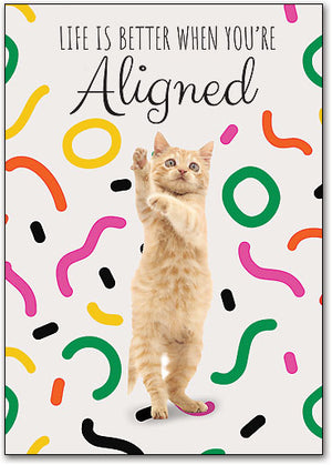 Aligned Kitten Customisable Postcard