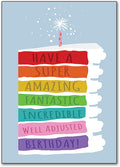 Rainbow Cake Postcard