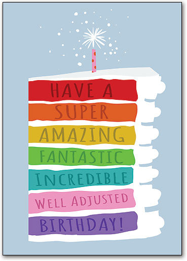 Rainbow Cake Postcard