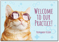 Cool Cat Welcome Customisable Postcard