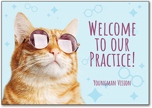 Cool Cat Welcome Customisable Postcard