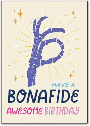 Bonafide Birthday Postcard