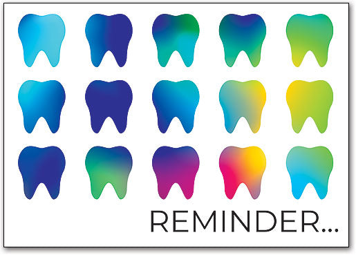 Tooth Art Customisable Postcard