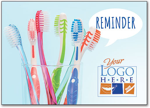New Brush Reminder Customisable Postcard