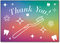 Radiant Rainbow Thank You Customisable Postcard