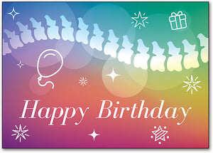 Rainbow Glow Birthday Customisable Postcard