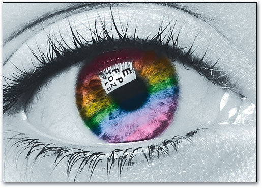 Rainbow Iris Postcard