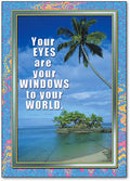 Tropical Window View Postcard