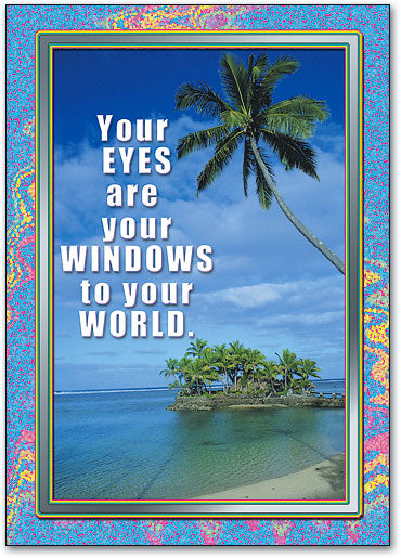 Tropical Window View Postcard
