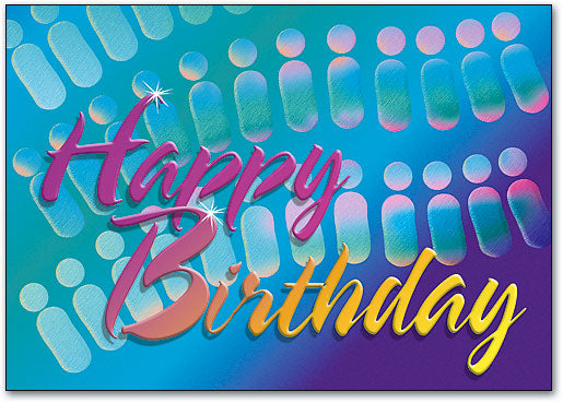 Birthday Spines Postcard