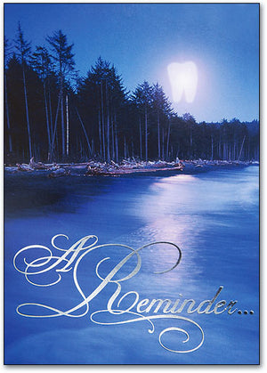 Nightscape & Tooth Moon Reminder Deluxe Postcard